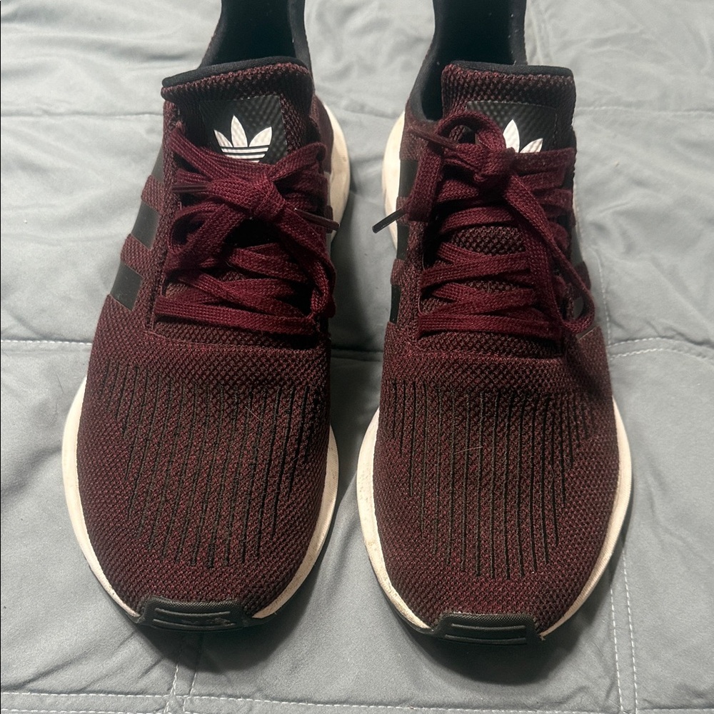 Adidas Men's Burgundy Sneakers